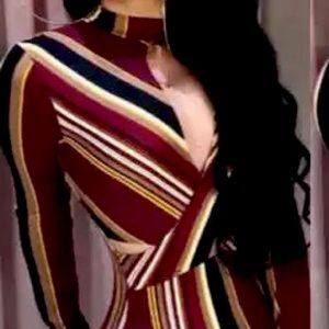 Women’s Stripe Short Mini Dress